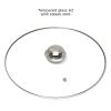 Round 5-Quart Stainless Steel Dutch Oven with Glass Lid