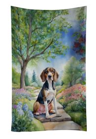 American English Coonhound Spring Garden Kitchen Towel Dish Cloths Guest Hand Towel Decorative Bathroom Towel for Face,Tea, Dishcloth