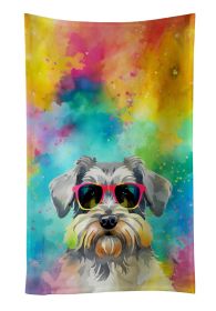 Schnauzer Hippie Dawg Kitchen Towel Dish Cloths Guest Hand Towel Decorative Bathroom Towel for Face,Tea, Dishcloth, Kitchen and Bath (Default: Default)