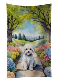Maltipoo Spring Path Kitchen Towel Dish Cloths Guest Hand Towel Decorative Bathroom Towel for Face,Tea, Dishcloth, Kitchen and Bath (Default: Default)