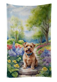 Norfolk Terrier Spring Path Kitchen Towel Dish Cloths Guest Hand Towel Decorative Bathroom Towel for Face,Tea, Dishcloth, Kitchen and Bath (Default: Default)