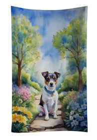 Jack Russell Terrier Spring Path Kitchen Towel Dish Cloths Guest Hand Towel Decorative Bathroom Towel for Face,Tea, Dishcloth, Kitchen and Bath (Default: Default)