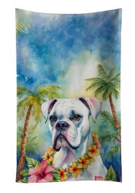White Boxer Luau Kitchen Towel Dish Cloths Guest Hand Towel Decorative Bathroom Towel for Face,Tea, Dishcloth, Kitchen and Bath (Default: Default)