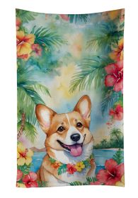 Corgi Luau Kitchen Towel Dish Cloths Guest Hand Towel Decorative Bathroom Towel for Face,Tea, Dishcloth, Kitchen and Bath (Default: Default)