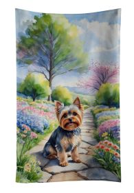 Yorkshire Terrier Spring Path Kitchen Towel Dish Cloths Guest Hand Towel Decorative Bathroom Towel for Face,Tea, Dishcloth, Kitchen and Bath (Default: Default)